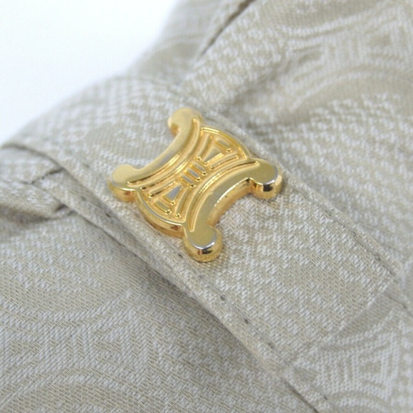 CELINE folded Macadam Monogram gold Beige Umbrella - Picture 3 of 8